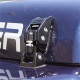 Rugged Ridge 97-06 Jeep Wrangler TJ Black Aluminum Hood Catches thumbnail 4