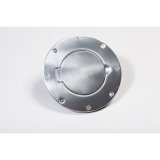 Rugged Ridge Non-Locking Gas Cap Door Polished Alum 97-06 Wrang thumbnail 1
