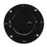 Rugged Ridge 97-06 Jeep Wrangler TJ Black Locking Gas Cap Door thumbnail 2