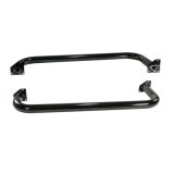 Rugged Ridge 3-In Round Side Steps Black 97-06 Jeep Wrangler thumbnail 1