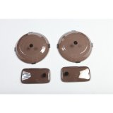 Rugged Ridge Headlight&Turn Signal Cover Set Smoke 97-06TJ thumbnail 2