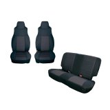 Rugged Ridge Seat Cover Kit Black 03-06 Jeep Wrangler TJ thumbnail 1