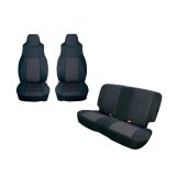 Rugged Ridge Seat Cover Kit Black 03-06 Jeep Wrangler TJ thumbnail 2
