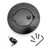 Rugged Ridge Locking Gas Cap Door Black Alum 97-06TJ thumbnail 1