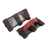 Rugged Ridge Paracord Grab Handles Red/Black Pair thumbnail 4