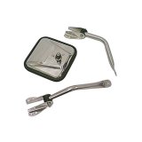 Rugged Ridge 55-86 Jeep CJ Chrome Mirror Head thumbnail 1