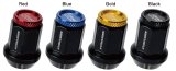 Project Kics Kyokugen Lug Nut Set (20) 12x1.50 Black Aluminum w/Black Cap thumbnail 1