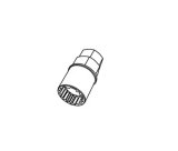 Project Kics Spare Lock Key for Leggdura Racing Shell Type Lock Lugs (num 1124) thumbnail 1