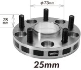 Project Kics 25mm Thick 12x1.25 66mm Hub 5x114.3 Wide Tread Spacers thumbnail 1