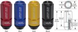 Project Kics Leggdura Racing Shell Type Lug Nut 53mm Closed-End Look 16 Pcs + 4 Locks 12X1.25 Black thumbnail 1