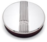 Edelbrock Air Cleaner Classic Series Round Aluminum Top Cloth Element 14In Dia X 3 9In Polished thumbnail 8