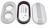 Edelbrock Air Cleaner Classic Series Oval Aluminum 17 5In X 9 35In X 4 45In Dual Carburetor thumbnail 1