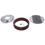 Edelbrock Air Cleaner Elite II 14In Diameter w/ 3In Element Standard Height Polished thumbnail 7