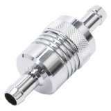 Edelbrock Fuel Filter Aluminum 3In X 01/ 1/8In 3/8In Inlet/Outlet Chrome thumbnail 6