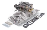 Edelbrock Manifold And Carb Kit Performer Eps Small Block Chevrolet 1957-1986 Natural Finish thumbnail 1
