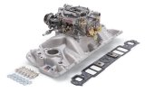 Edelbrock Manifold And Carb Kit Performer Eps Small Block Chevrolet 1957-1986 Natural Finish thumbnail 5