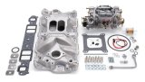 Edelbrock Manifold And Carb Kit Performer Eps Small Block Chevrolet 1957-1986 Natural Finish thumbnail 8