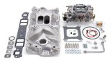 Edelbrock Manifold And Carb Kit Performer Eps Small Block Chevrolet 1957-1986 Natural Finish thumbnail 9
