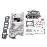 Edelbrock Manifold And Carb Kit Performer Small Block Ford 289-302 Natural Finish thumbnail 4
