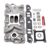 Edelbrock Manifold w/ Installation Kit Performer Eps SBC 1957-1986 Natural Finish thumbnail 2
