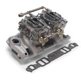 Edelbrock Performer RPM Dual-Quad Kit for 1986 And Prior SB-Chevy thumbnail 1