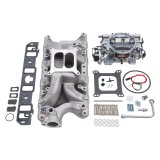 Edelbrock Manifold And Carb Kit Performer RPM Air-Gap Small Block Ford 289-302 Natural Finish thumbnail 1