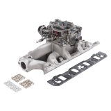 Edelbrock Manifold And Carb Kit Performer RPM Air-Gap Small Block Ford 289-302 Natural Finish thumbnail 2