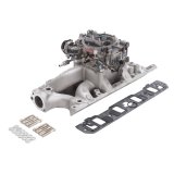 Edelbrock Manifold And Carb Kit Performer RPM Air-Gap Small Block Ford 289-302 Natural Finish thumbnail 4