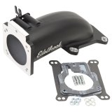 Edelbrock Ultra Low Profile Intake Elbow 90mm Throttle Body to Square-Bore Flange Black Finish thumbnail 3