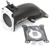 Edelbrock Ultra Low Profile Intake Elbow 90mm Throttle Body to Square-Bore Flange Black Finish thumbnail 5