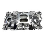 Edelbrock SBC Performer EPS Manifold - Chrome Plasma Coated thumbnail 2