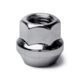 Wheel Mate 12x1.25 Thread Open End Bulge Lug Nut w/ 13/16in Hex - Single thumbnail 1