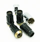 Wheel Mate Muteki SR45R Lug Nut Kit Lock Set 12x1.5 45mm - Black thumbnail 1