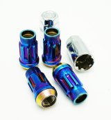 Wheel Mate Muteki SR45R Lock Set 12x1.25 45mm - Burned Blue Neon thumbnail 1
