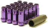 Wheel Mate Muteki SR48 Open End Lug Nuts - Purple 12x1.50 48mm thumbnail 1