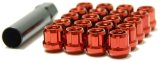 Wheel Mate Muteki Open End Lug Nuts - Red 12x1.25 thumbnail 1