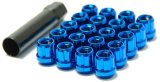 Wheel Mate Muteki Open End Lug Nuts - Blue 12x1.25 thumbnail 1