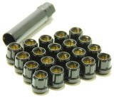 Wheel Mate Muteki Open End Lug Nuts - Deep Black 12x1.50 thumbnail 1