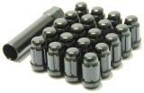 Wheel Mate Muteki Closed End Lug Nuts - Deep Black 12x1.50 thumbnail 1