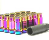 Wheel Mate Muteki SR48 Open End Locking Lug Nut Set of 4 - Titanium 12x1.50 48mm thumbnail 1
