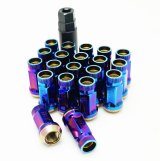 Wheel Mate Muteki SR45R Lug Nut Kit 12x1.5 - Burned Blue thumbnail 1