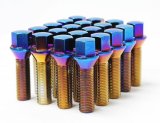 Wheel Mate Mevius Lug Bolt Set of 20 - Blue Neon 14x1.50 27mm Cone 60 DEG TAP thumbnail 2
