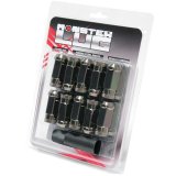 Wheel Mate Monster Locking Lug Nut Set of 4 - Black Chrome 14x1.50 thumbnail 1