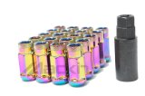 Wheel Mate Monster Locking Lug Nut Set of 4 - Black Chrome 14x1.50 thumbnail 2