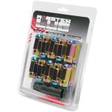 Wheel Mate Monster Locking Lug Nut Set of 4 - Chrome Neon 14x1.50 thumbnail 1