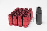 Wheel Mate Monster Open End Lug Nut Set of 20 - Red 1/2in thumbnail 1