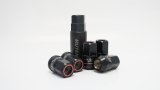 Wheel Mate Muteki HR38 Open End Lug Nuts 12x1.50 Black Chrome / Red Ring thumbnail 1