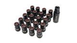Wheel Mate Muteki HR38 Open End Lug Nuts 12x1.50 Titanium Chrome / Red Ring thumbnail 1