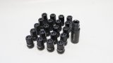 Wheel Mate Muteki HR38 Open End Lug Nuts 12x1.50 Titanium Chrome / Blue Ring thumbnail 1