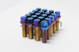 Wheel Mate Mevius Lug Bolt Set of 20 - Blue Neon 12x1.50 27mm Ball 14mm RAD thumbnail 2